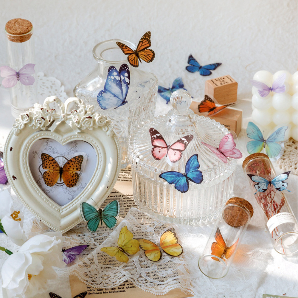 40 Stks/zak Vlinderstickers Hu - Home Decor Catalog recensie en prijs