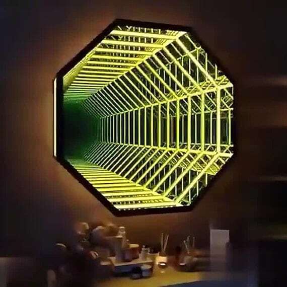 Octagonale 3D oneindigheidsspi - Home Decor Mirror recensie en prijs