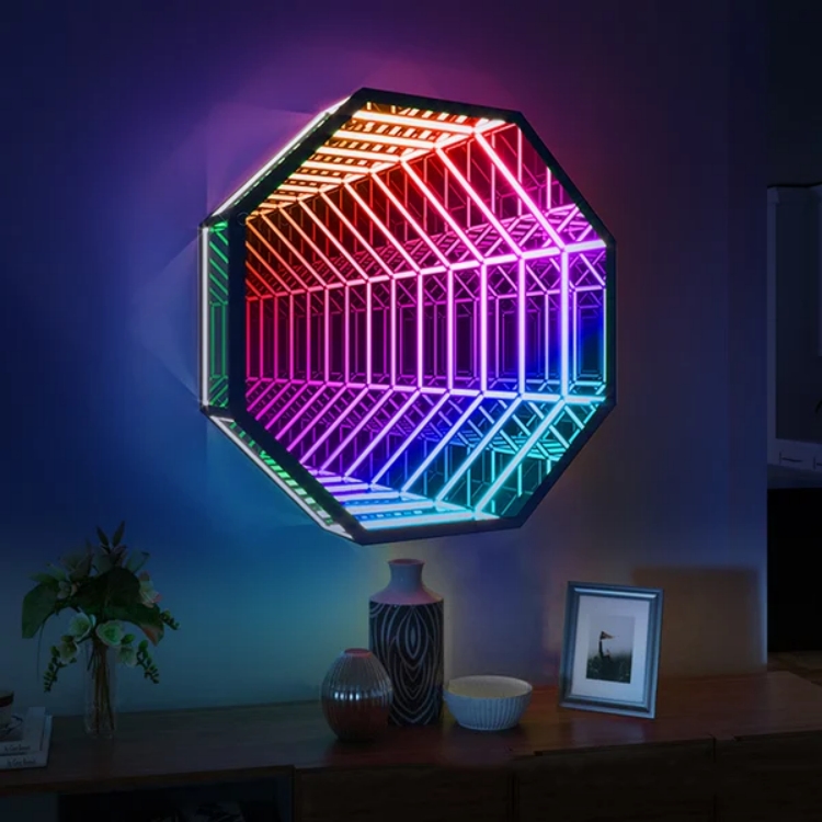 Octagonale 3D oneindigheidsspi - Home Decor Mirror recensie en prijs