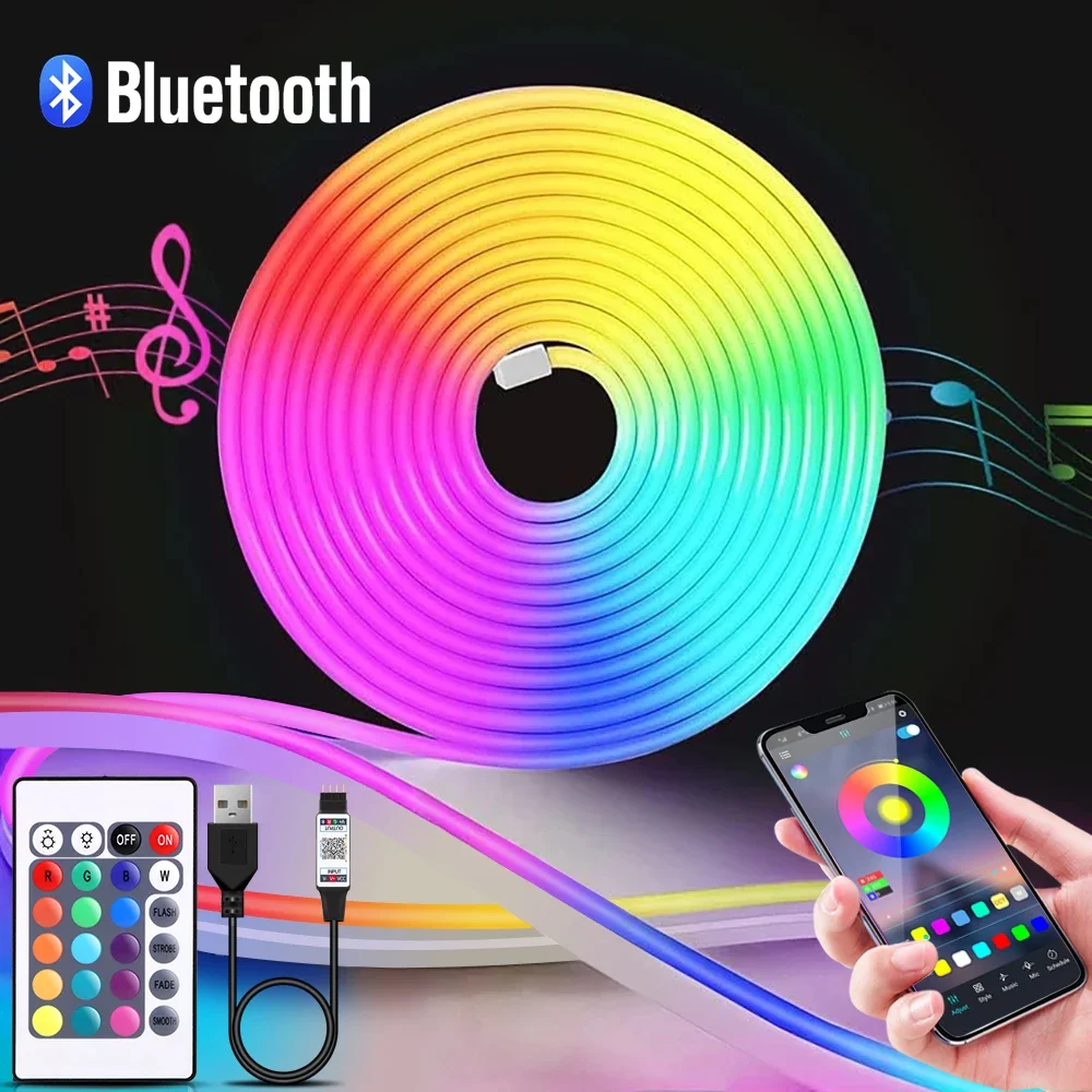 1-5m RGB LED Neon Strip Licht  - Led Strip Lights recensie en prijs