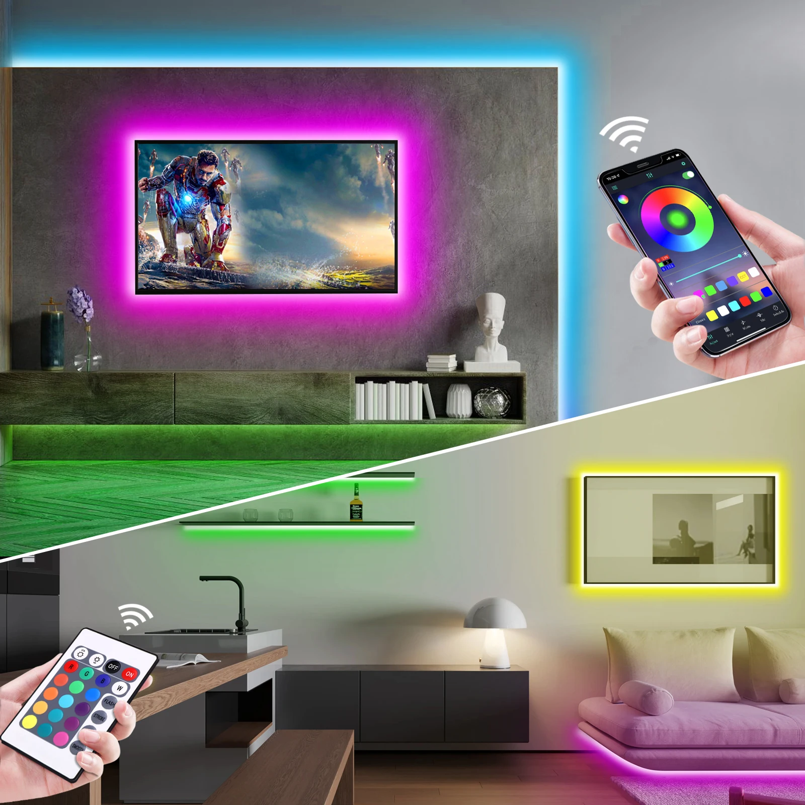 1-5m RGB LED Neon Strip Licht  - Led Strip Lights recensie en prijs